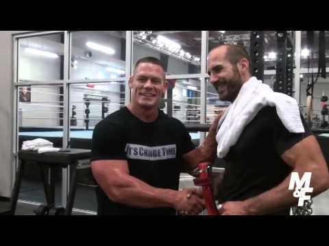 John Cena&#039;s Muscle &amp; Fitness shoot with Cesaro