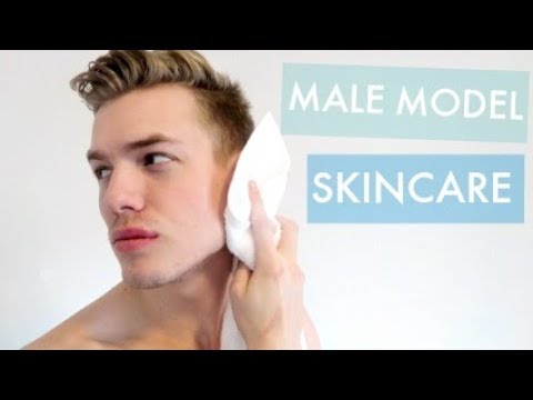 Male Model Morning Skincare Routine