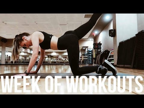 FULL WEEK OF WORKOUTS | Monday - Friday Fitness Routine (vlog)