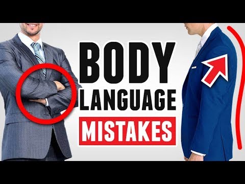 (15 WORST!) Body Language MISTAKES Men Make &amp; How To Avoid Looking Weak! RMRS Business Skills Video