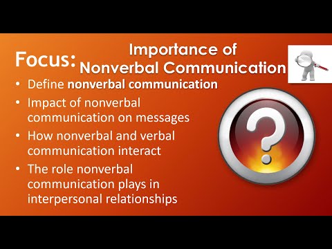 Importance of Nonverbal Communication--old